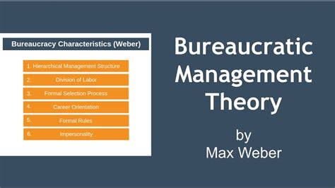 bureaucratic theory of management pdf